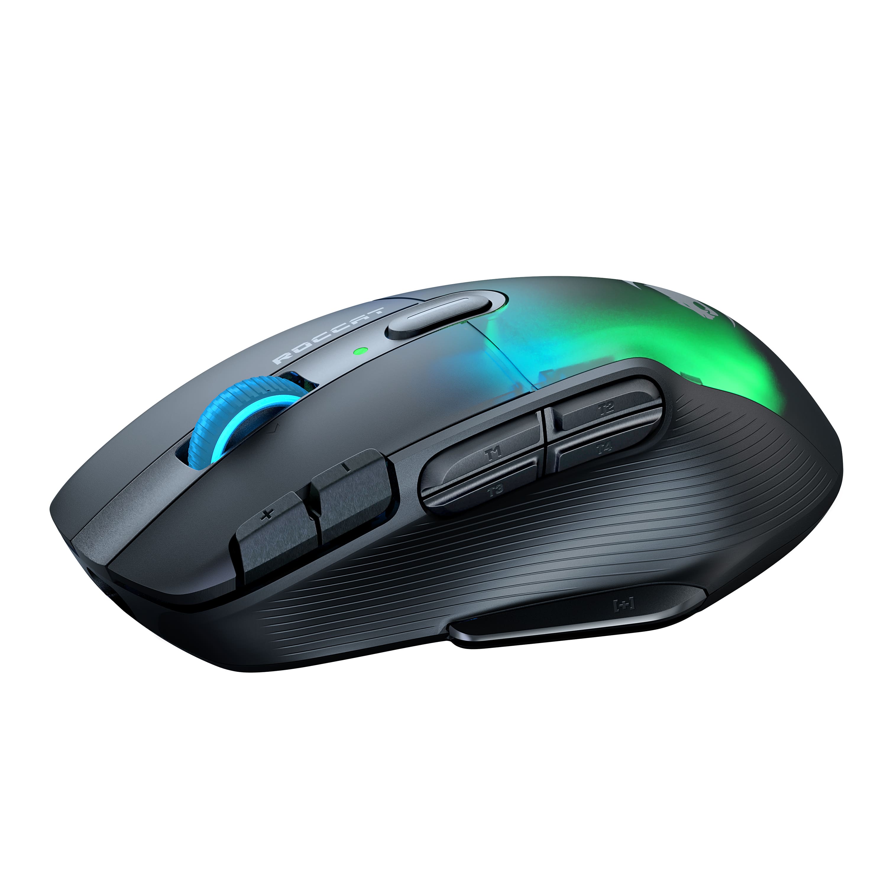 Alt View 13. ROCCAT - Kone XP Air Wireless Optical Gaming Mouse with Charging Dock and AIMO RGB Lighting - Black.