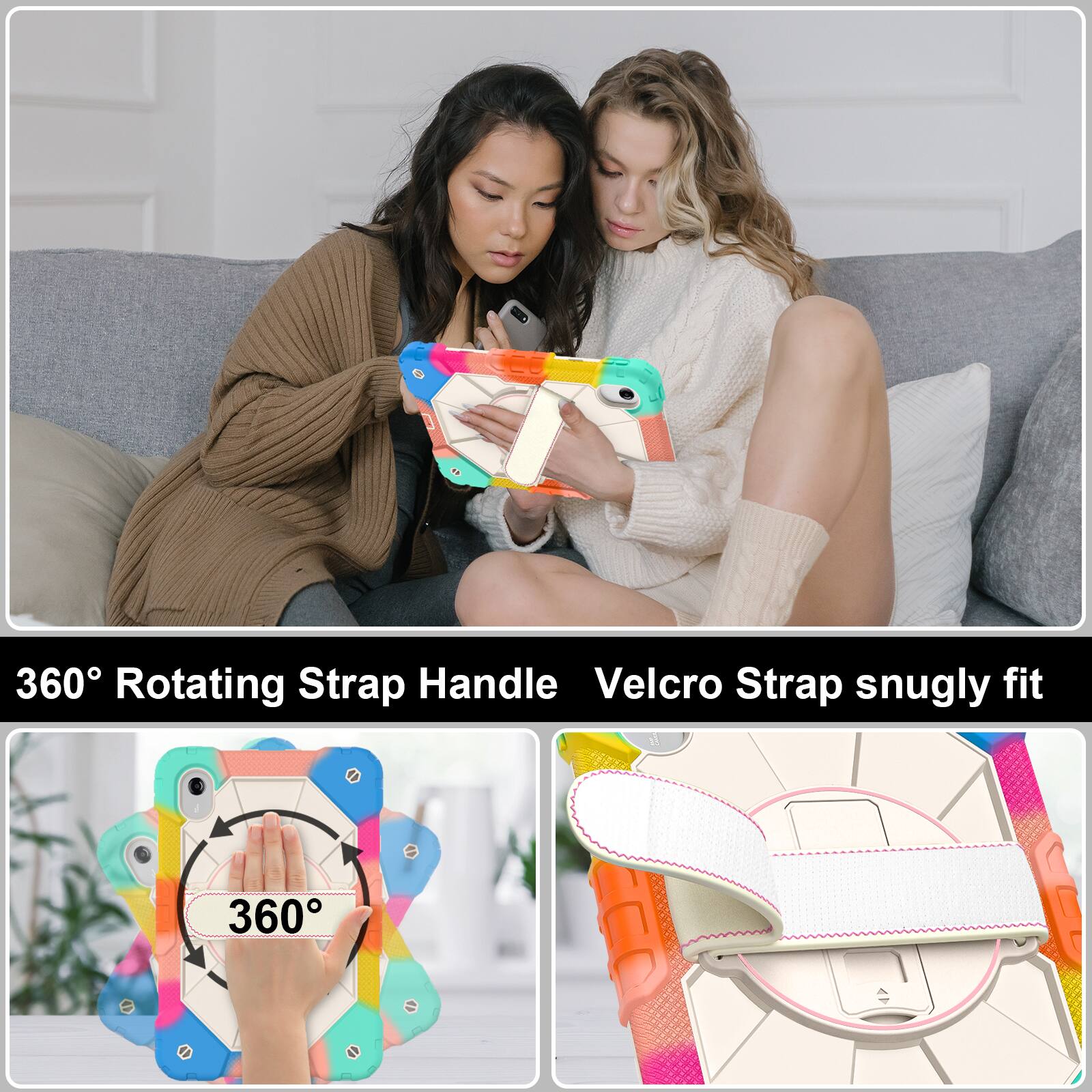 Dteck For Lenovo Idea Tab 11 2025/K11 2nd Gen Kickstand 360° Rotating ...