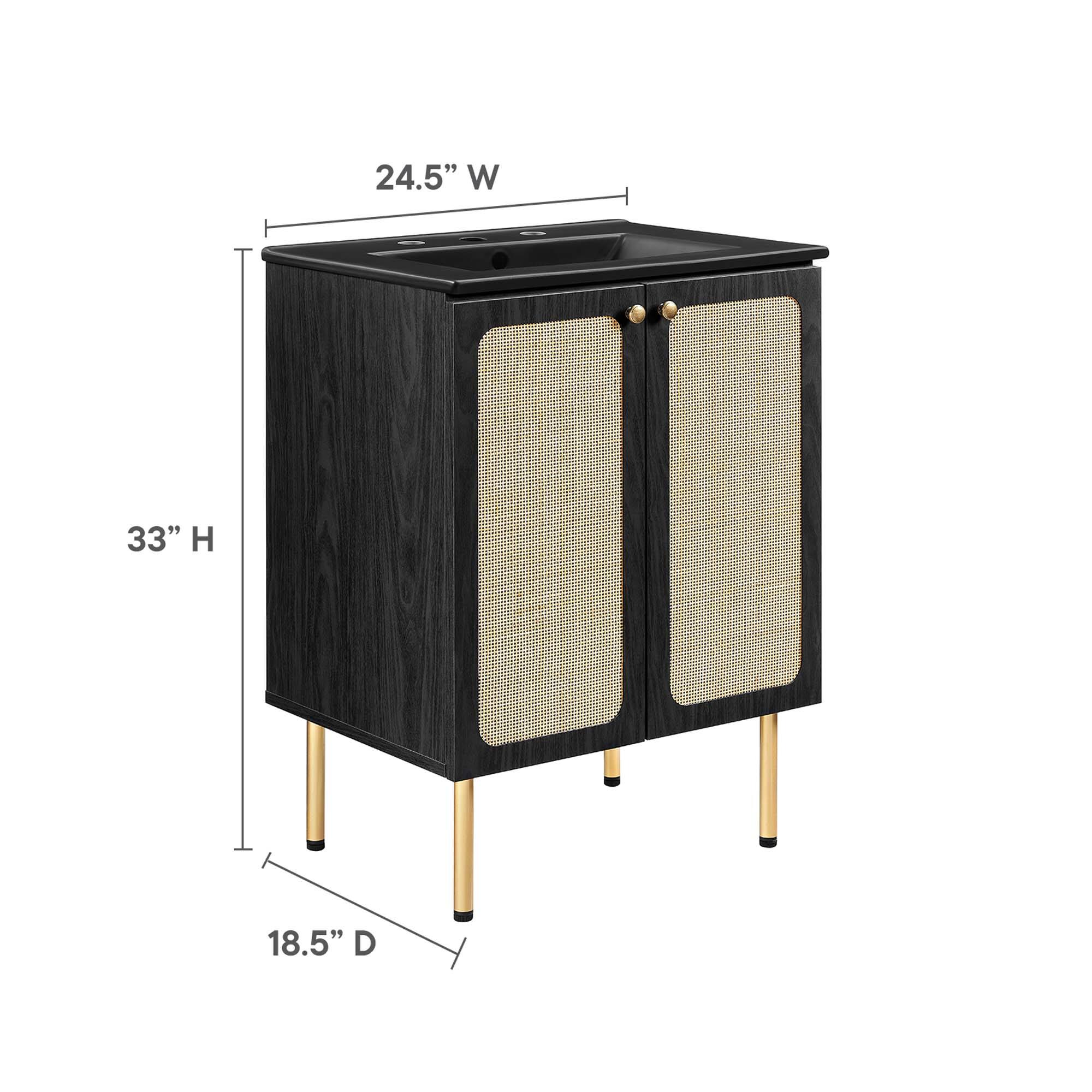 24.5" W x 33" H x 18.5" D