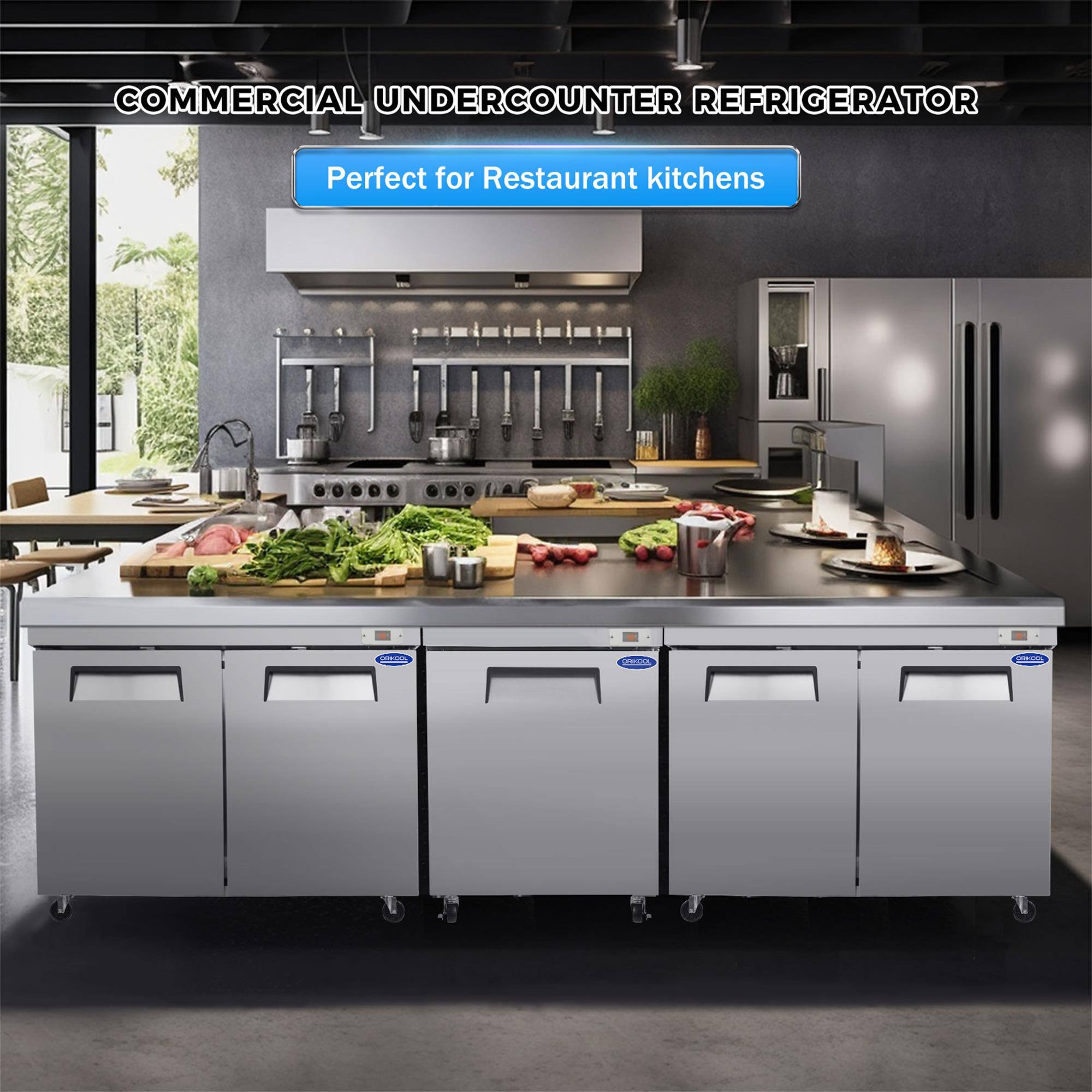 COMMERCIAL UNDERCOUNTER REFRIGERATOR  
Perfect for Restaurant kitchens