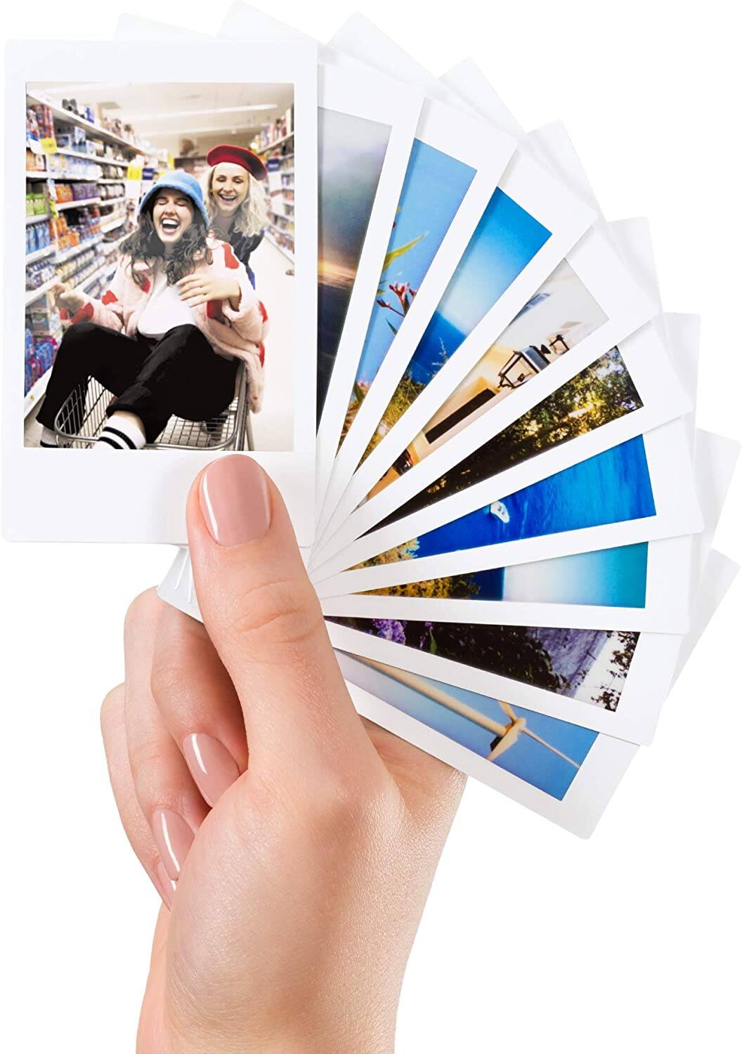 Alt View 4. Fujifilm - Fujifilm Instax Mini Instant Film, (Total 50 Shots) + (20) Decorative Stickers - Black.