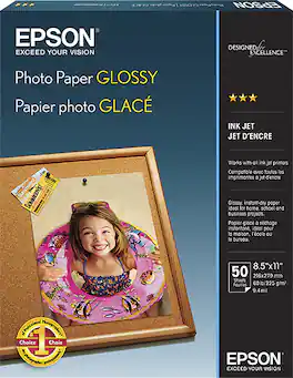 Epson - Glossy Photo Paper - White