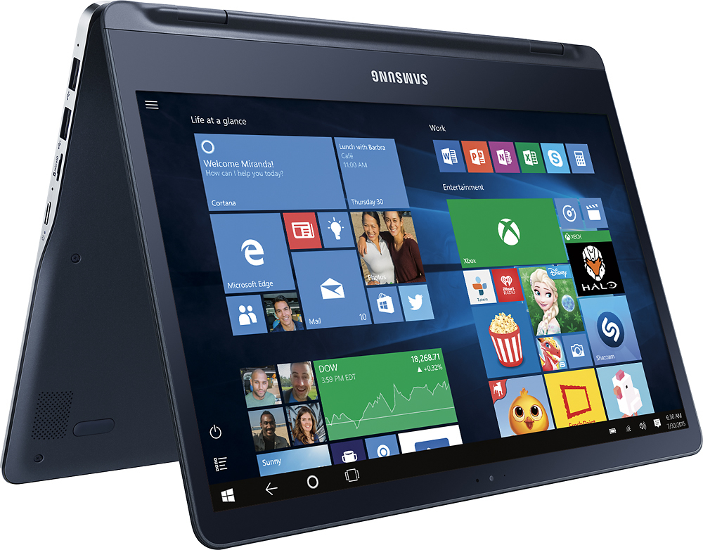 Samsung - Geek Squad Certified Refurbished ATIV Book 9 Spin 13.3" Touch-Screen Laptop - Intel Core i7 - 8GB Memory - 256GB SSD - Pure Black
