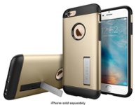 Front Zoom. Spigen - Slim Armor Case for Apple® iPhone® 6 and 6s - Champagne Gold.