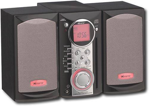 Angle Standard. Memorex - 25-Watt CD/AM/FM Shelf System.