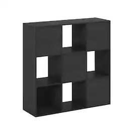 FurniFact - 9-Cube Open Storage Shelf Organizer - Americano
