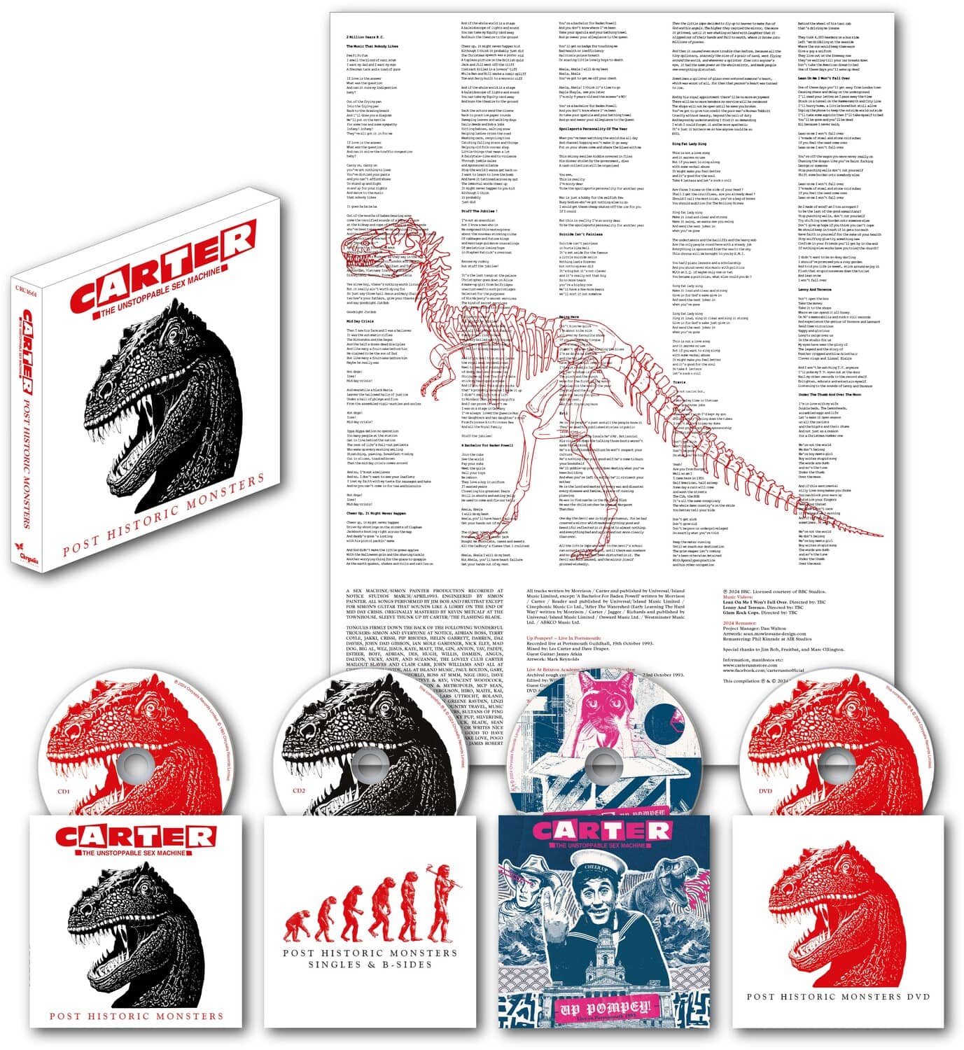Carter the Unstoppable Sex Machine - Post Historic Monsters - 2024 Remaster  - COMPACT DISCS