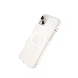 Qixxronics - Magnetic Phone Cover for iPhone 14, Shockproof Magnetic Case Compatible with iPhone 14 - Clear