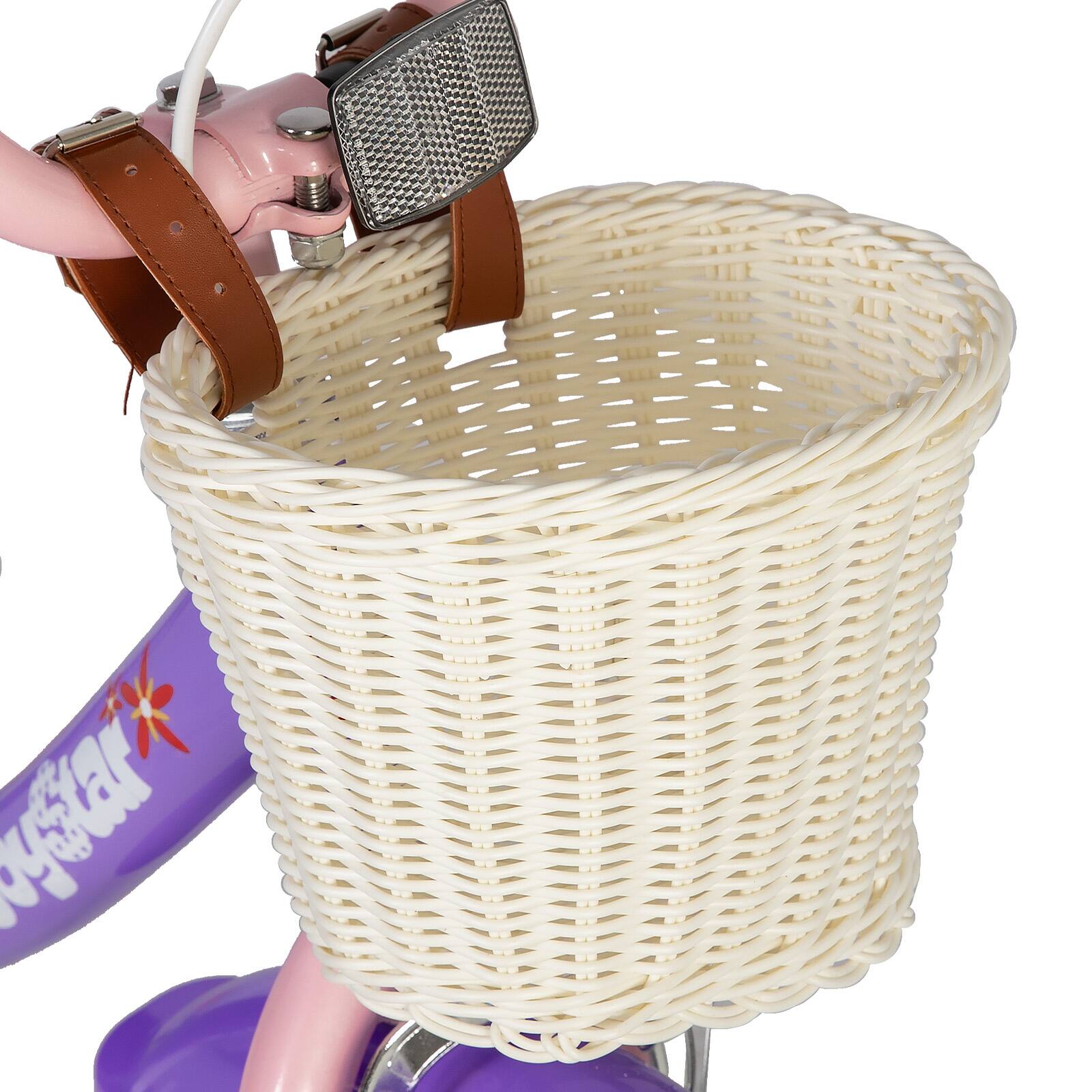 Alt View 6. JOYSTAR - JOYSTAR Unicorn 12 Inch Kids Bike for Girls Ages 2-4, Toddler Bicycles with Training Wheels & Basket, Doll Seat, Purple - Purple.