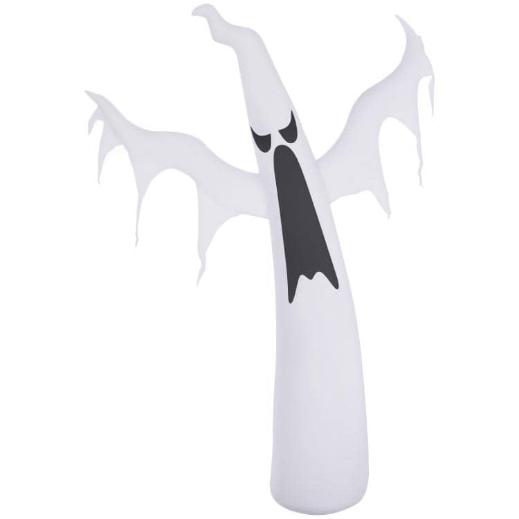 PULUZ - 6' Tall Halloween Inflatables Outdoor Decorations Ghost - White