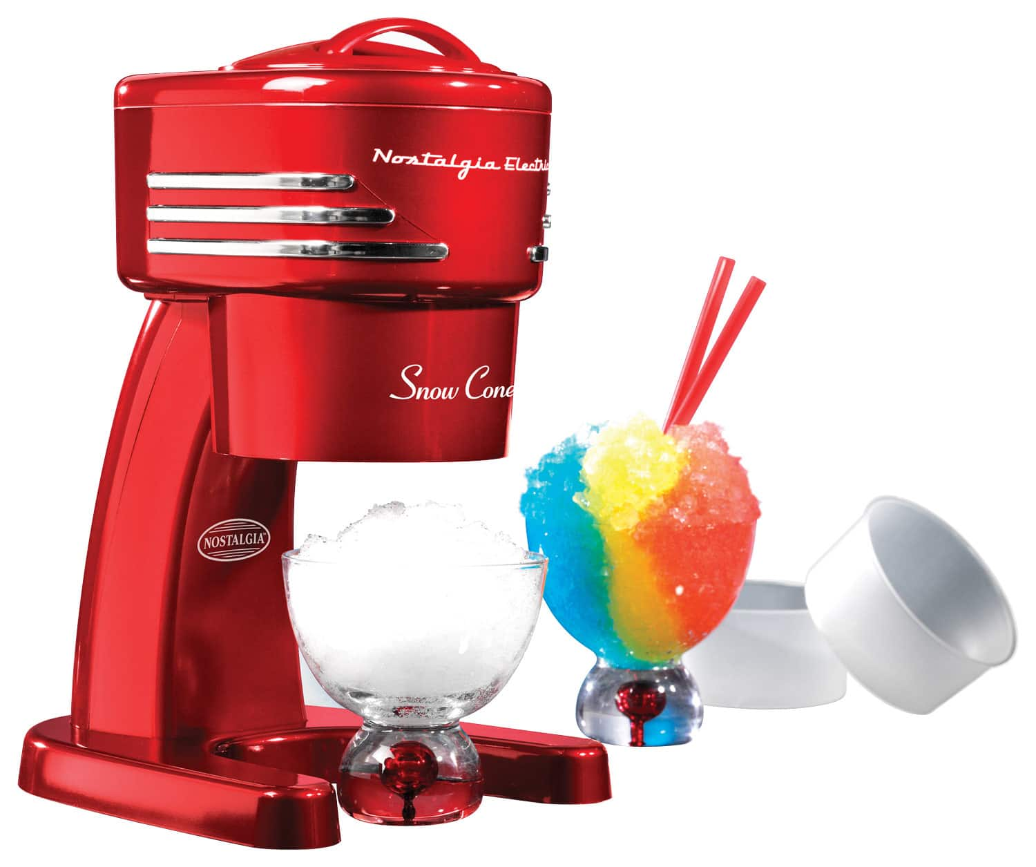 Customer Reviews: Nostalgia Shaved Ice Machine Red RISM900RETRORED ...