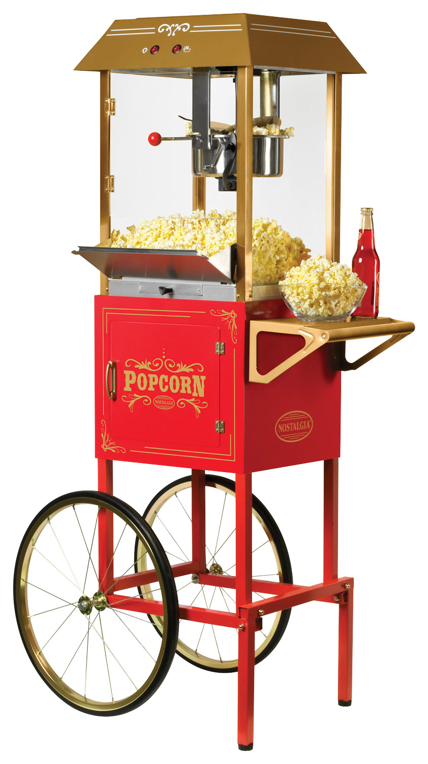 Best Buy Nostalgia 40Cup Vintage Collection 10Oz. Popcorn Cart Red