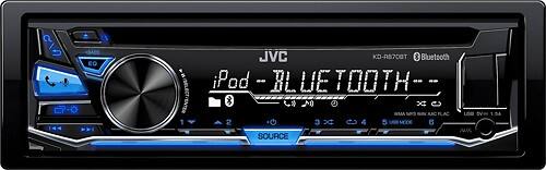 JVC - CD - Built-in Bluetooth - Apple® iPod®-Ready - In-Dash Deck - Black-Front_Standard 