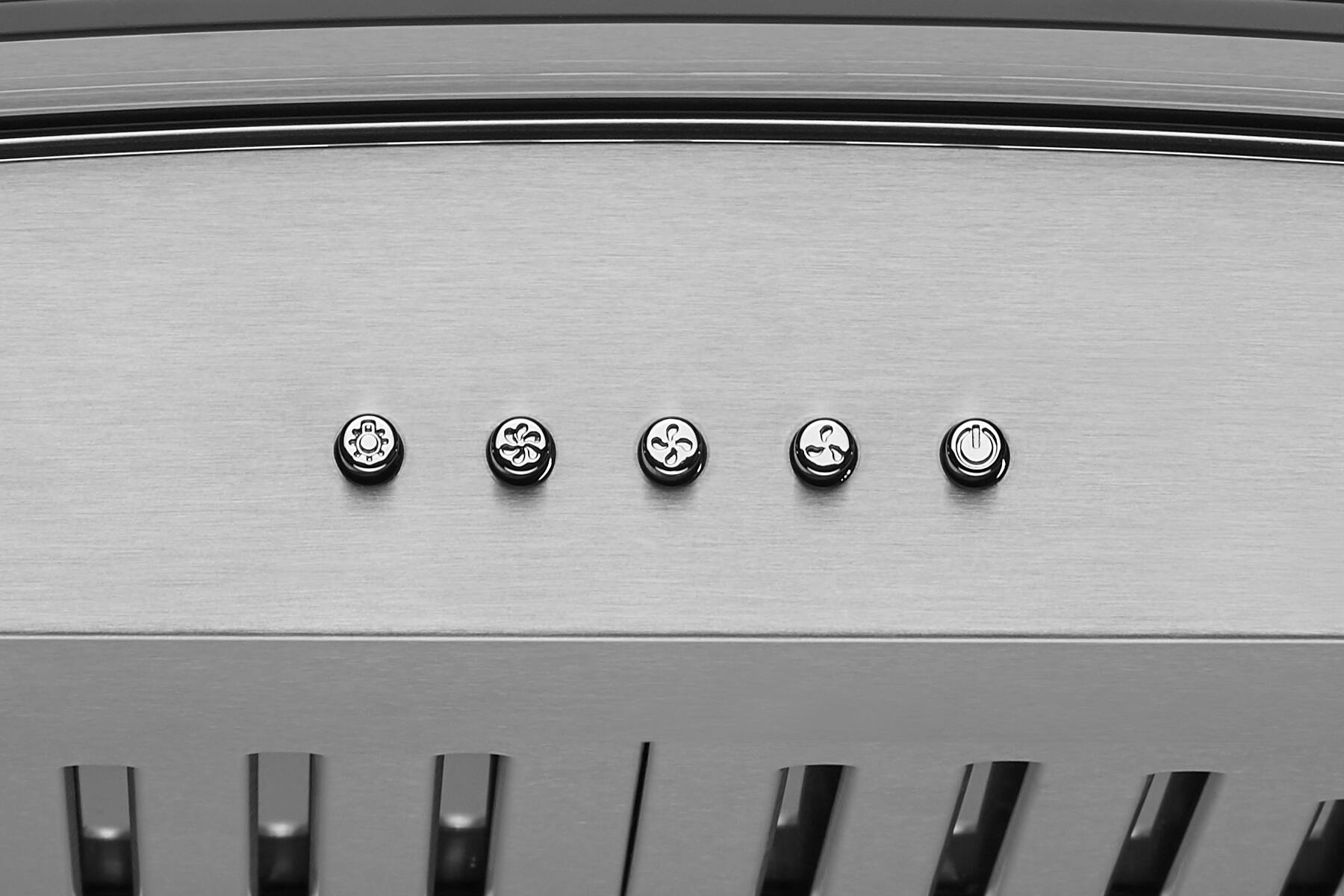 Alt View 5. Hauslane - Hauslane WM-630 30-in Convertible Stainless Steel Wall-Mounted Range Hood - Silver.