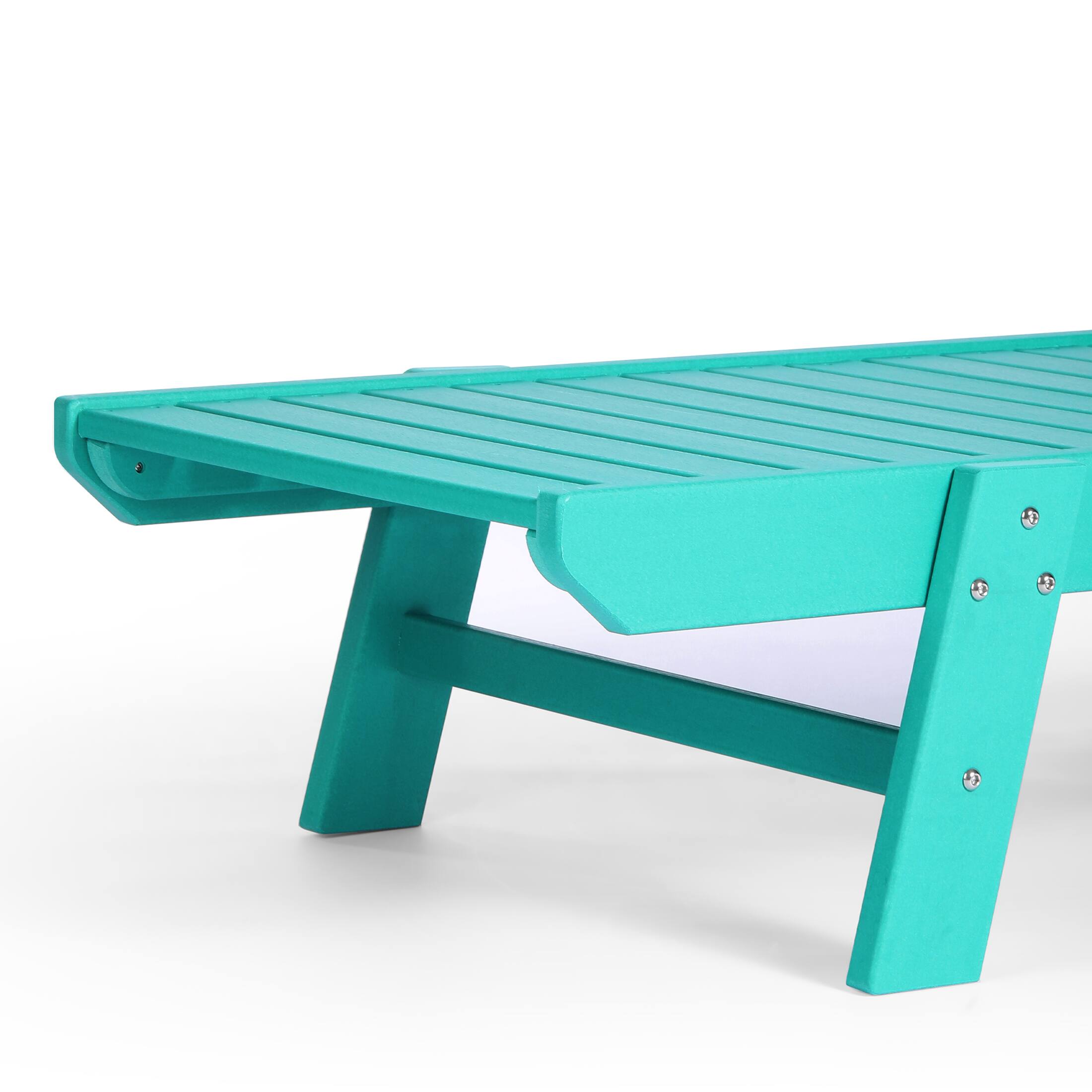 Alt View 4. WestinTrends - WestinTrends Malibu Poly Reclining Chaise Lounge - Turquoise.