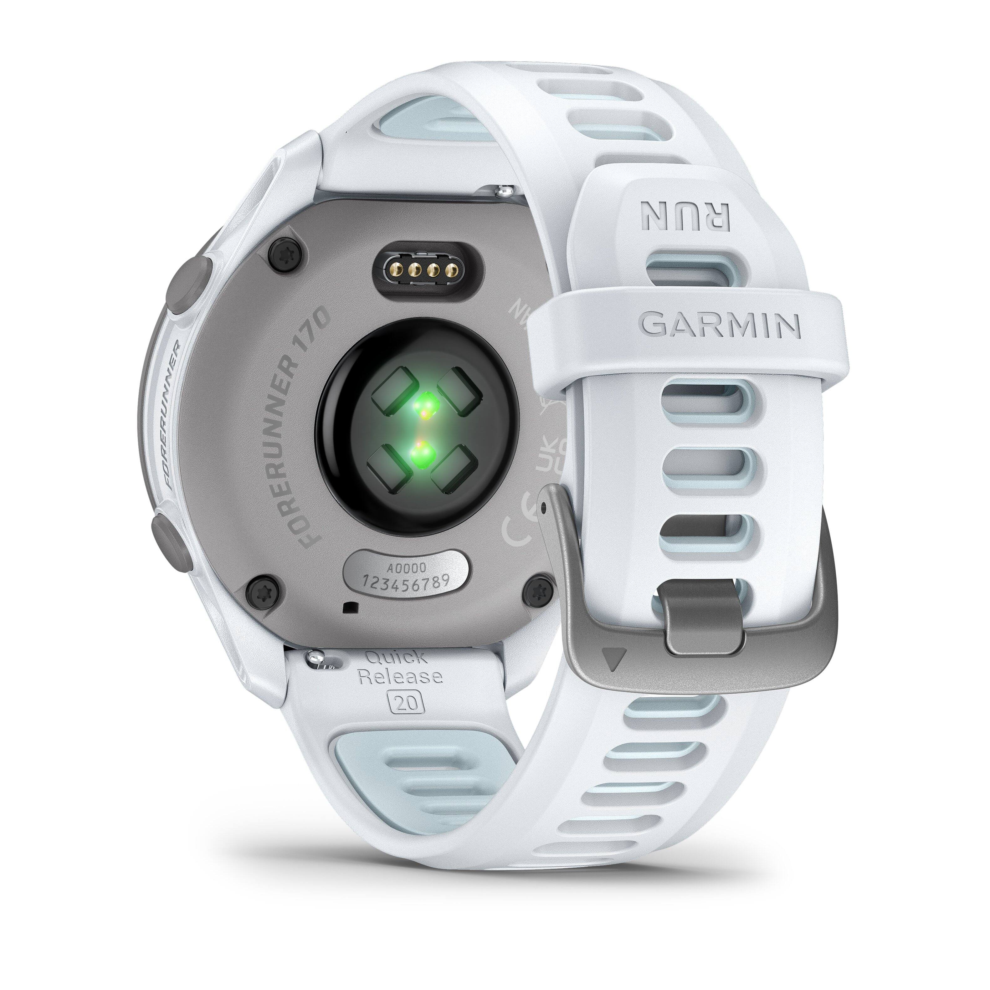 FORERUNNER 170  
GARMIN FORERUNNER 170  
UK A0000 123456789  
Quick Release 20