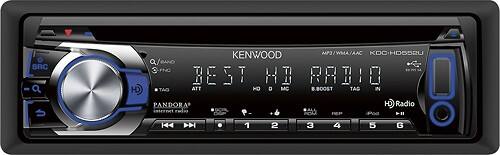 Front Standard. Kenwood - 50W x 4 MOSFET Apple® iPod®-Ready CD Deck.