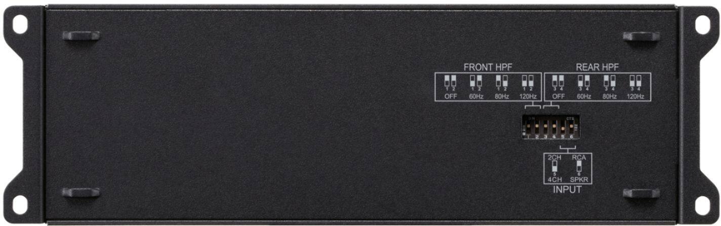 Back. Alpine - Power Pack 180W Class D Bridgeable Multichannel Amplifier with High-Pass Filter - Black.