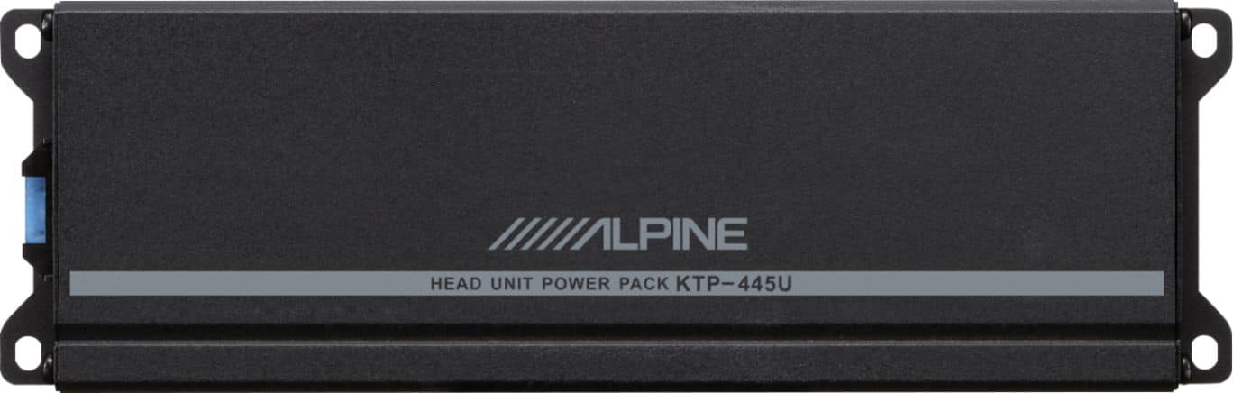 Alpine - Power Pack 180W Class D Bridgeable Multichannel Amplifier with High-Pass Filter - Black - Front_Zoom