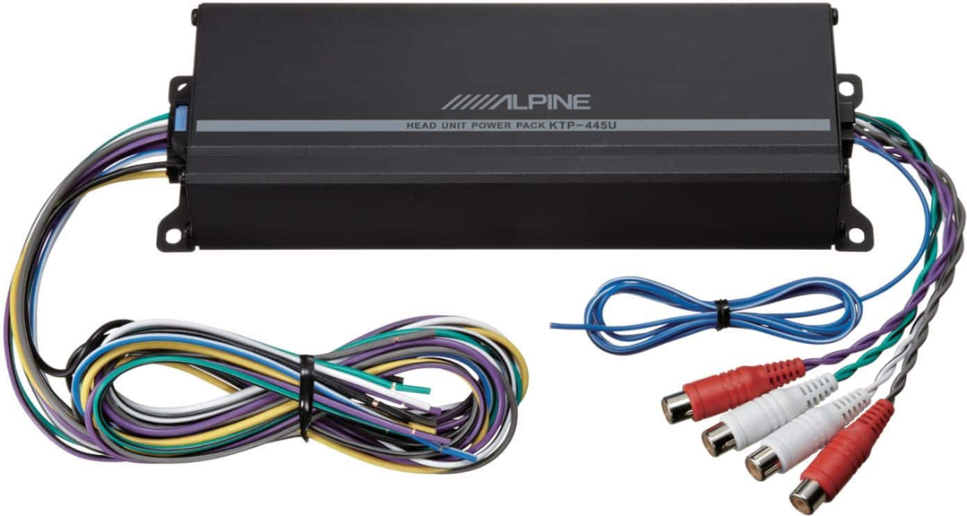 Alt View 12. Alpine - Power Pack 180W Class D Bridgeable Multichannel Amplifier with High-Pass Filter - Black.