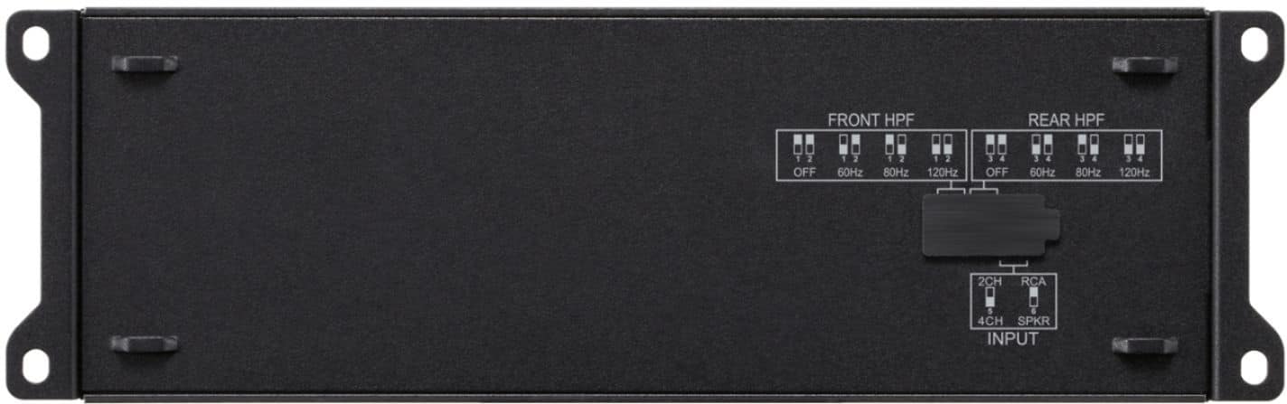 Alt View 15. Alpine - Power Pack 180W Class D Bridgeable Multichannel Amplifier with High-Pass Filter - Black.
