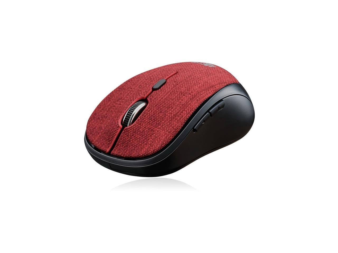 Alt View 10. Adesso - Adesso iMouse S80R Mini Wireless 5-Button Fabic Mouse Red - Red.