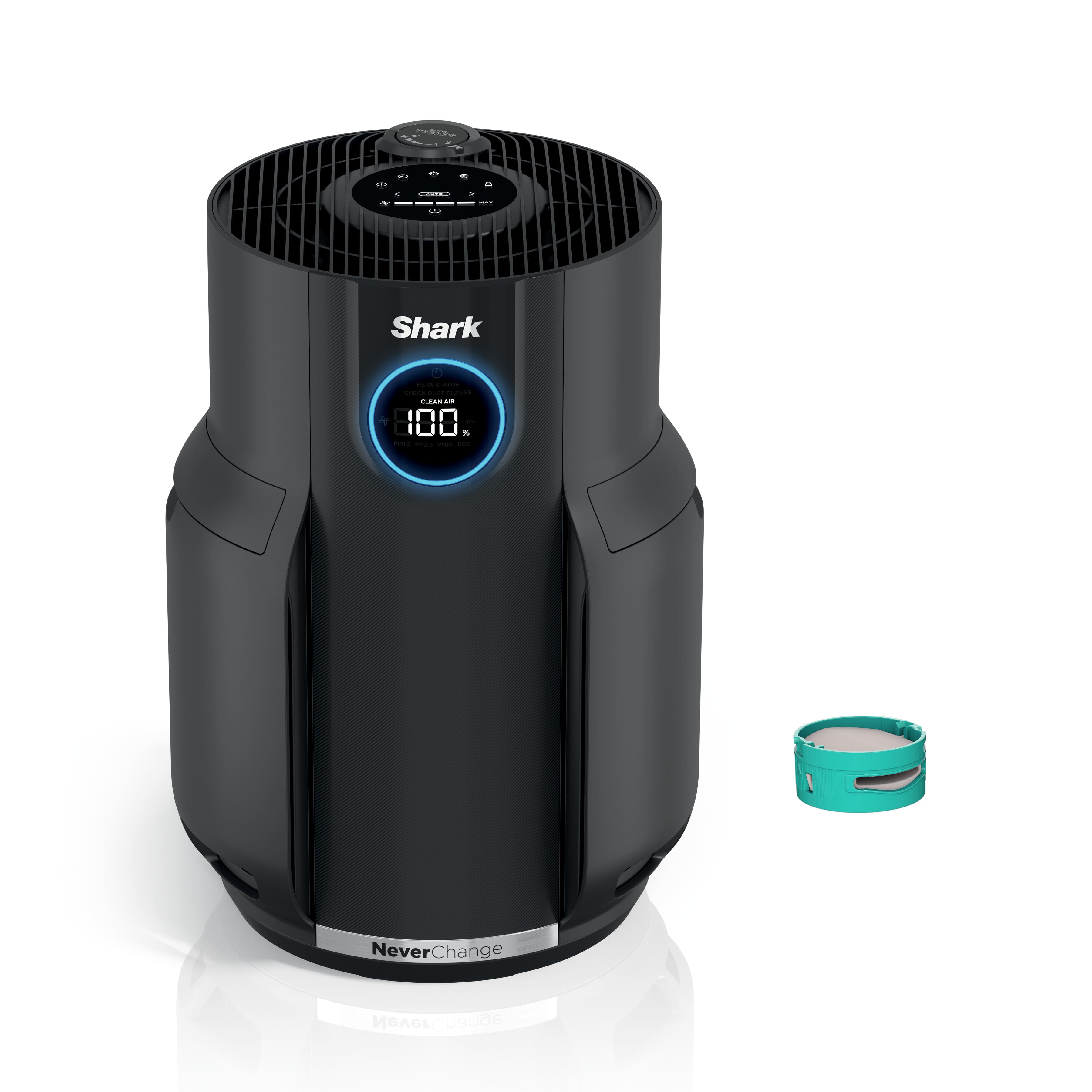 Shark - NeverChange Air Purifier, 5-Year HEPA Filter Life, 650-sq Ft - Black