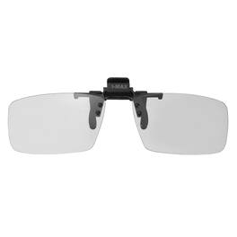 Unique Bargains - 1pc Polarized Clip-on 3D Glasses, Passive 3D Viewing Frames for Image MAXimum Movies Theater Games TV - Black