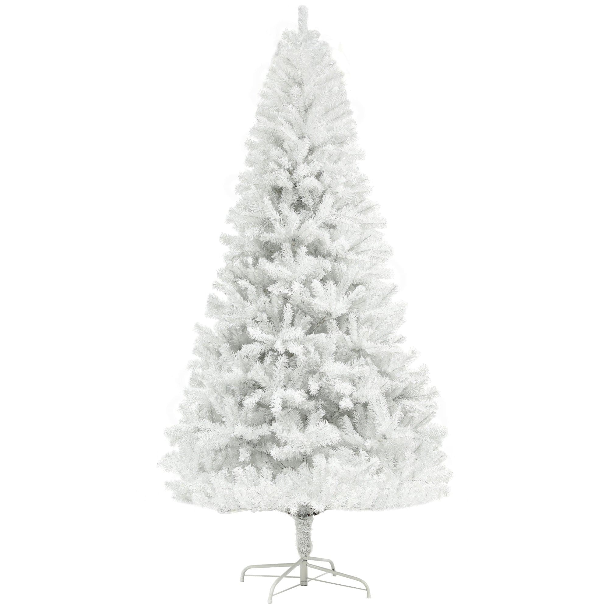 BreeBe - 6ft Tall Artificial Christmas Tree - White