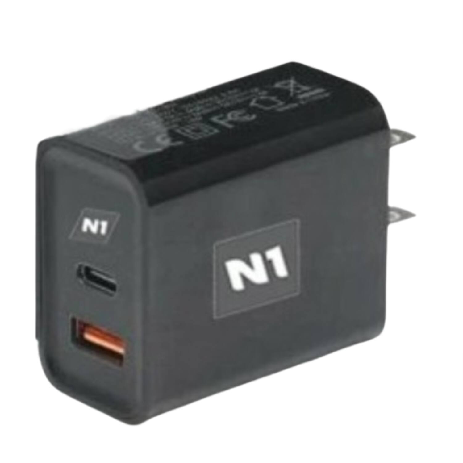 Stock Preferred - Black 18W 2-Port USB-C Wall Charger, Universal PD 3.0 Fast Charger - Black