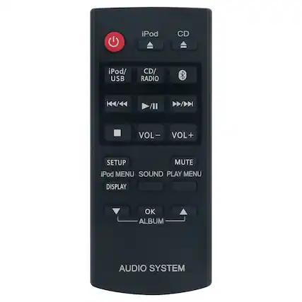 iPod CD iPod/ USB CD/ RADIO VOL | VOL + SETUP MUTE iPod MENU SOUND PLAY MENU DISPLAY OK ALBUM AUDIO SYSTEM