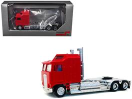 Kenworth K100 with 5-Bar Grill and XXL Chassis 1/87 (HO) Plastic Model by Promotex - Red