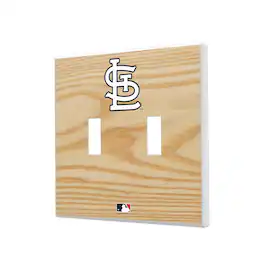 Keyscaper - Baseball Bat Design Double Toggle Light Switch Plates - Multicolor