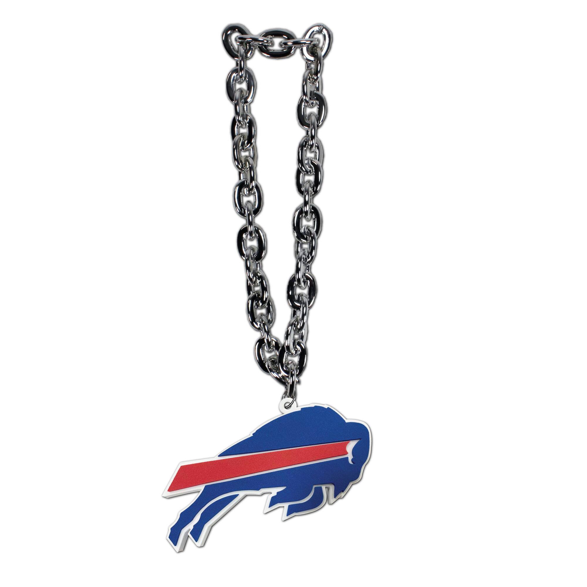 Front. MOJO - Buffalo Bills Oversized Superfan Chain Necklace - Multicolor.