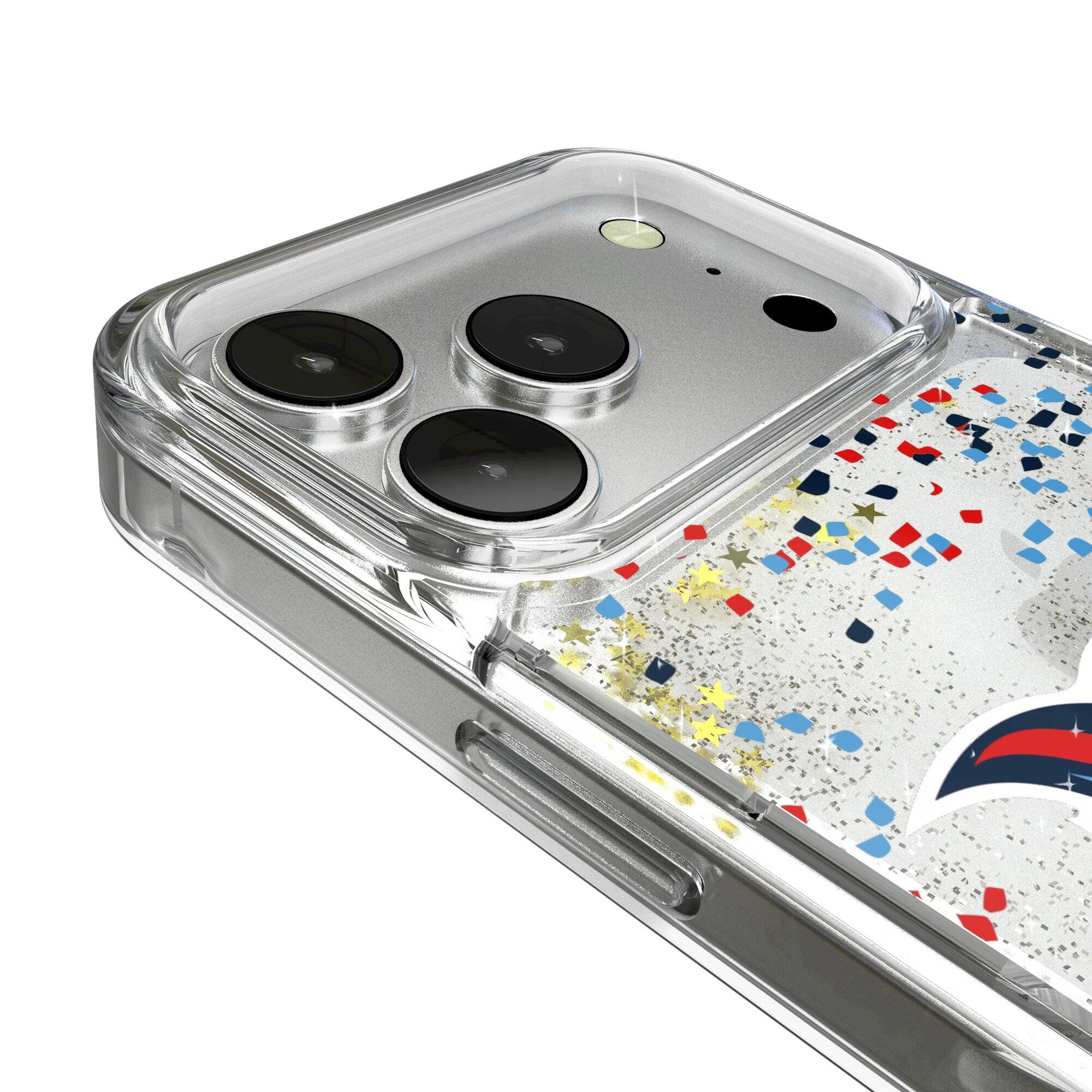 Alt View 2. Keyscaper - Tennessee Titans iPhone Glitter Case with Confetti Design - 15 - Multicolor.