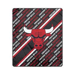 Pegasus - Chicago Bulls 60" x 70" Diagonal Lined Wordmark Ultra Soft Blanket - Multicolor
