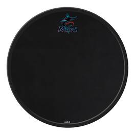 The Fan-Brand - Miami Marlins 17.5" Modern Disc Chalkboard - Multicolor