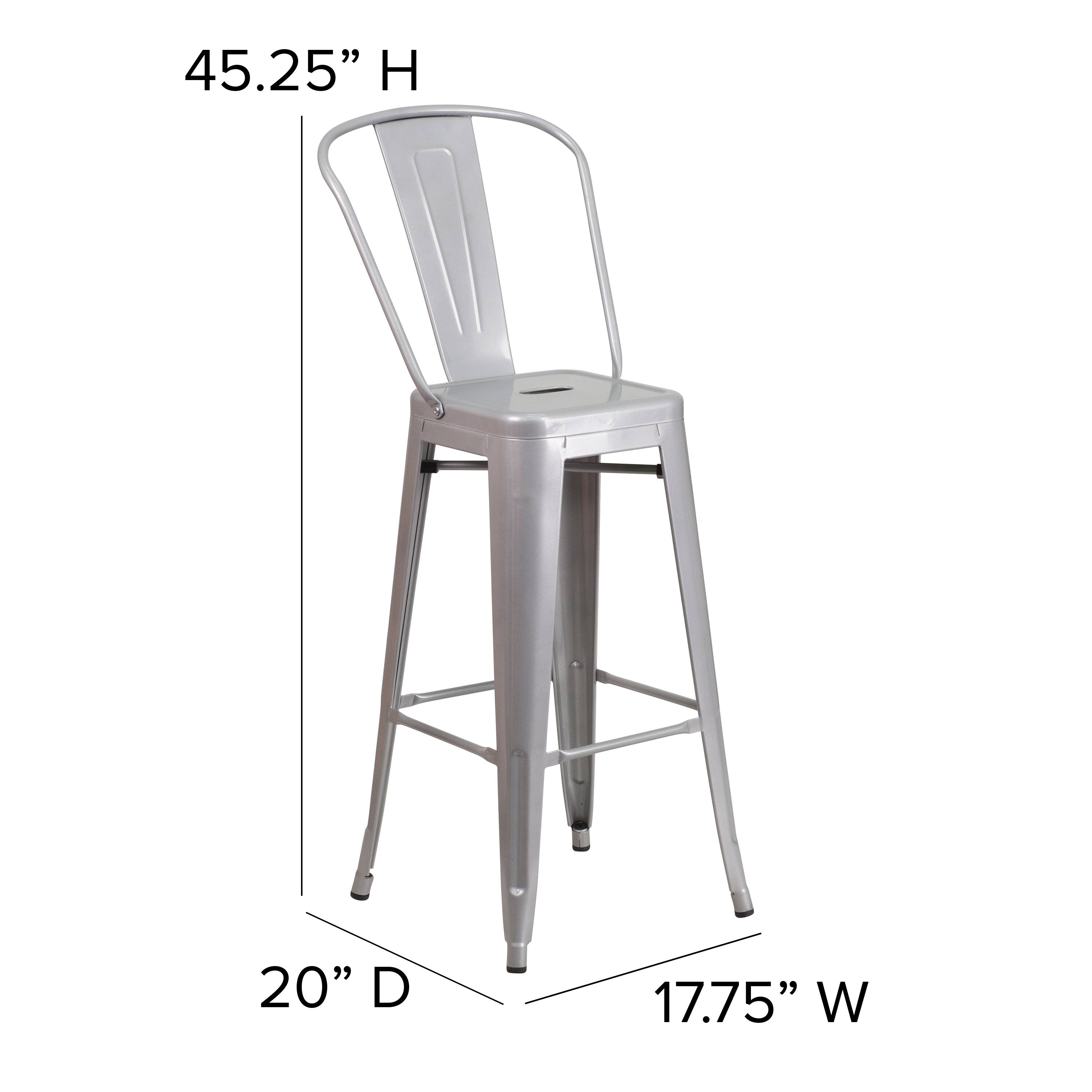 45.25" H  
20" D  
17.75" W