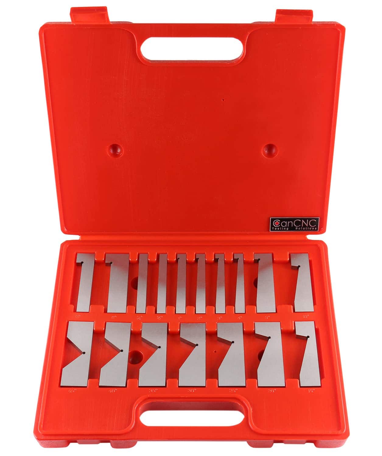 JETRANSPORT - 17 Pc Precision Angle Block Set Ej99-2117 Made from Hardened Steel HRc 45-50;Accuracy is within 0.0001’’/inch; - Default