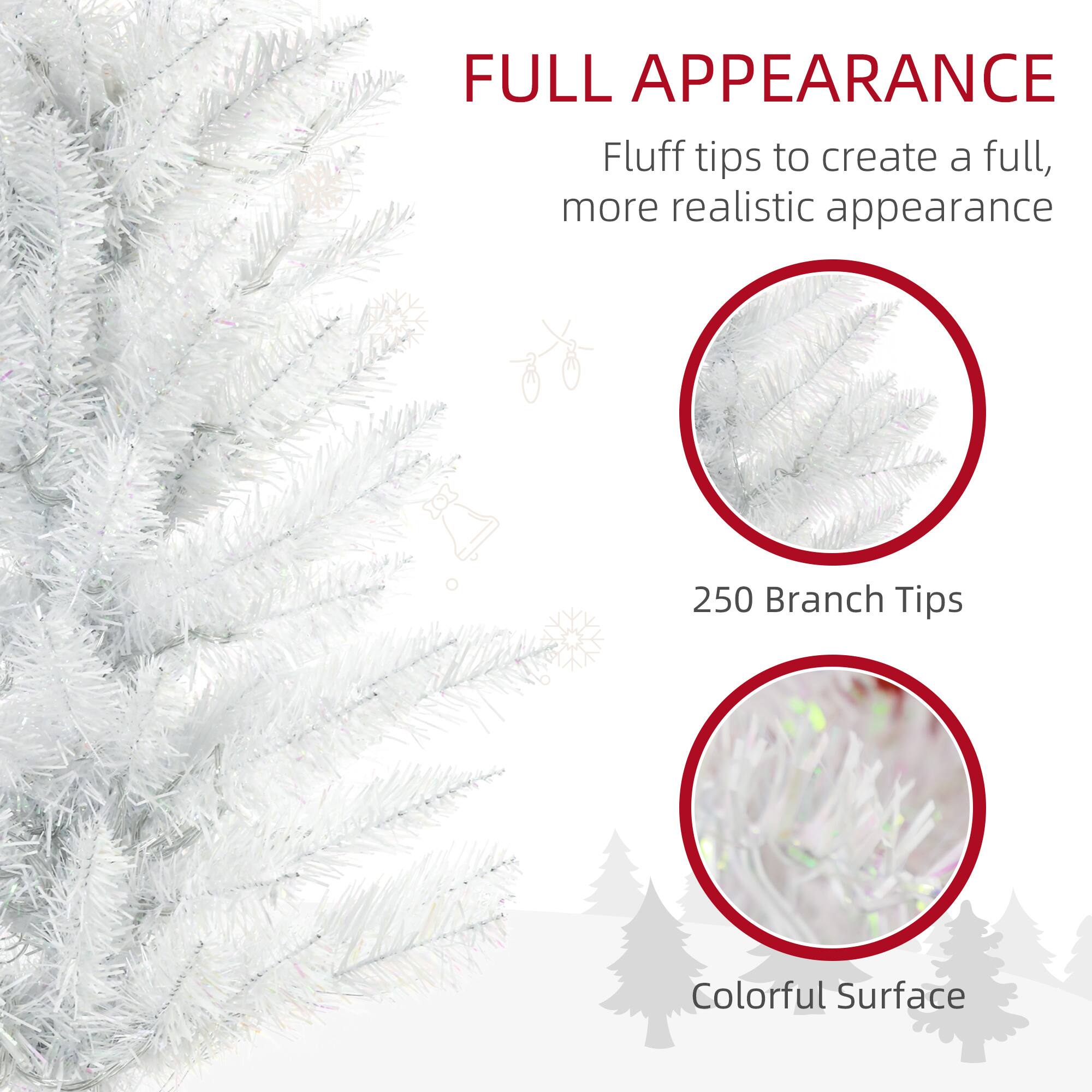 FULL APPEARANCE: Fluff tips to create a full, more realistic appearance. 250 Branch Tips. Colorful Surface.
