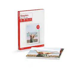 Staples
Basic Photo Paper
53¢ 100 8% x 11"
Gloss