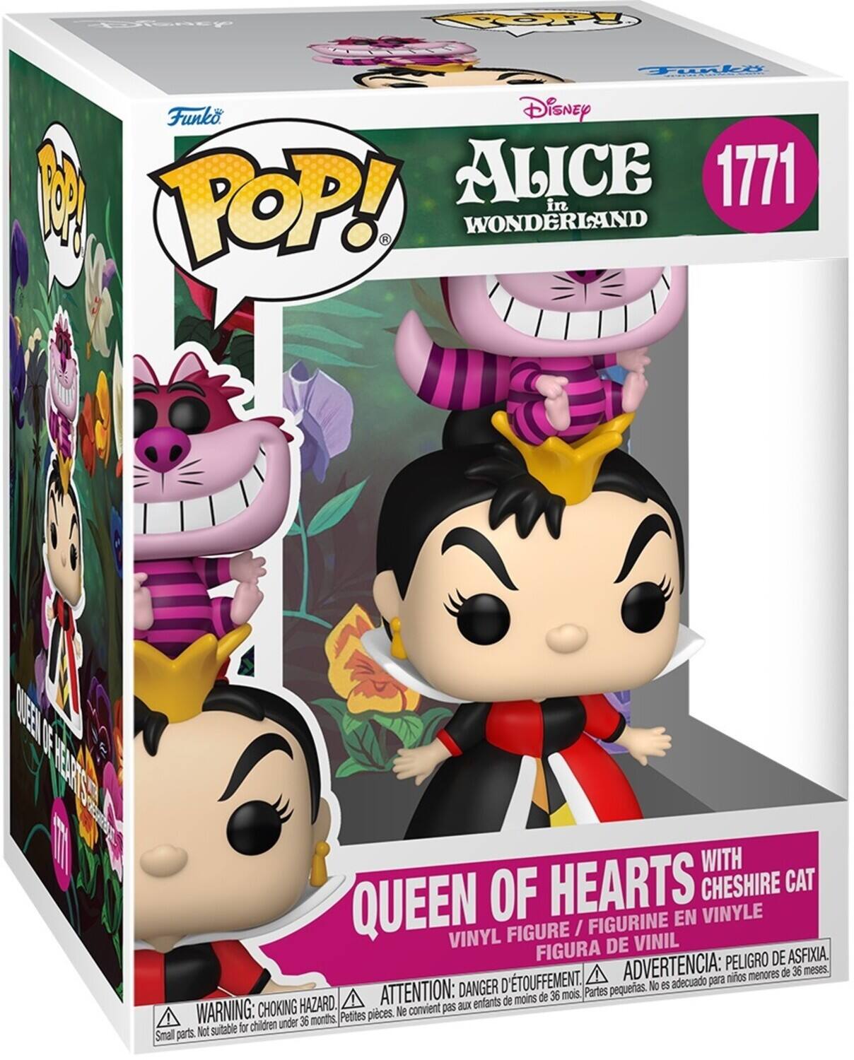 POP! THE Funko Disney ALICE in WONDERLAND 1771 WITH HEARTS CHESHIRE CAT VINYL FIGURE / FIGURINE EN VINYLE FIGURA DE VINIL

WARNING: CHOKING HAZARD. Small parts. Not suitable for children under 36 months.