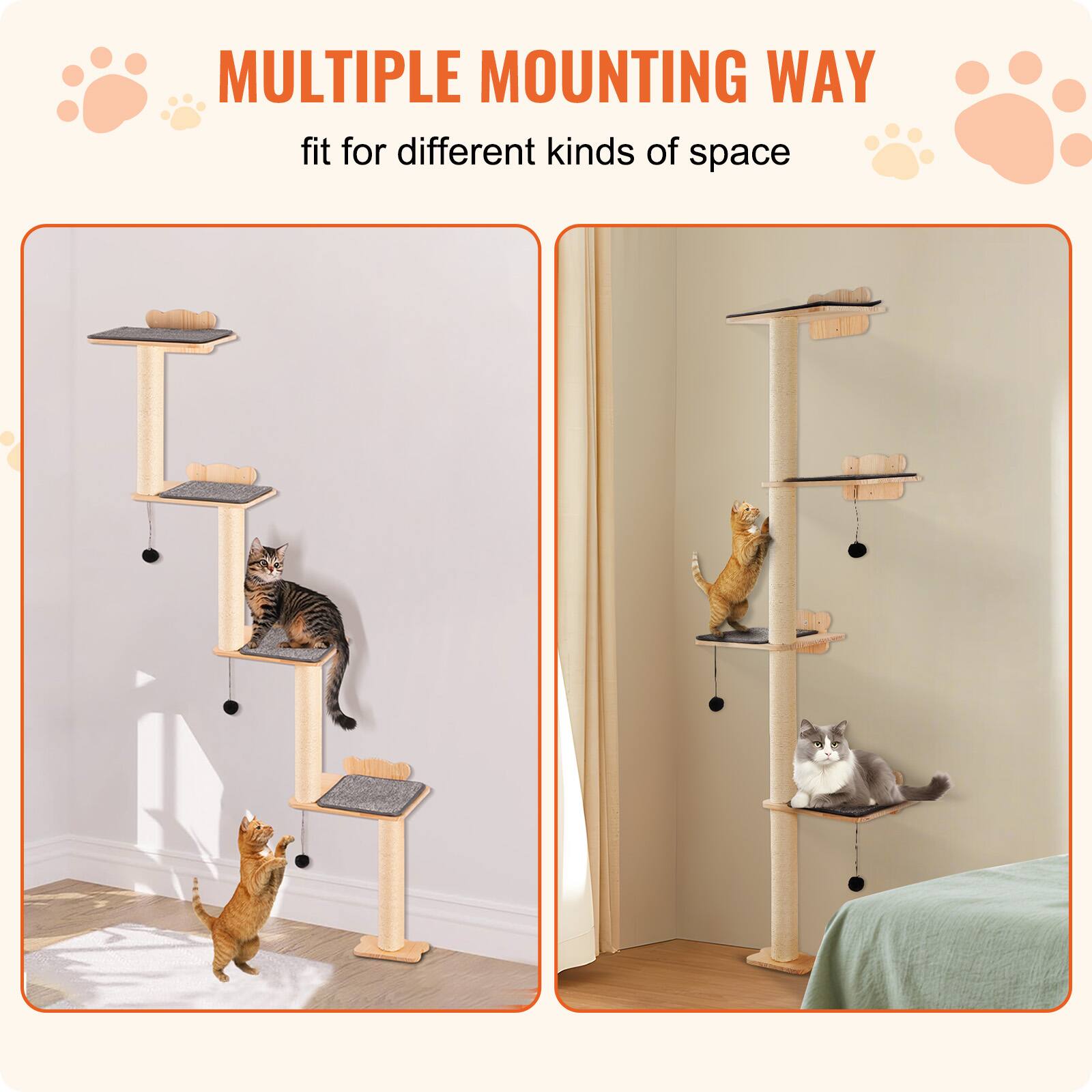 MULTIPLE MOUNTING WAY  
fit for different kinds of space