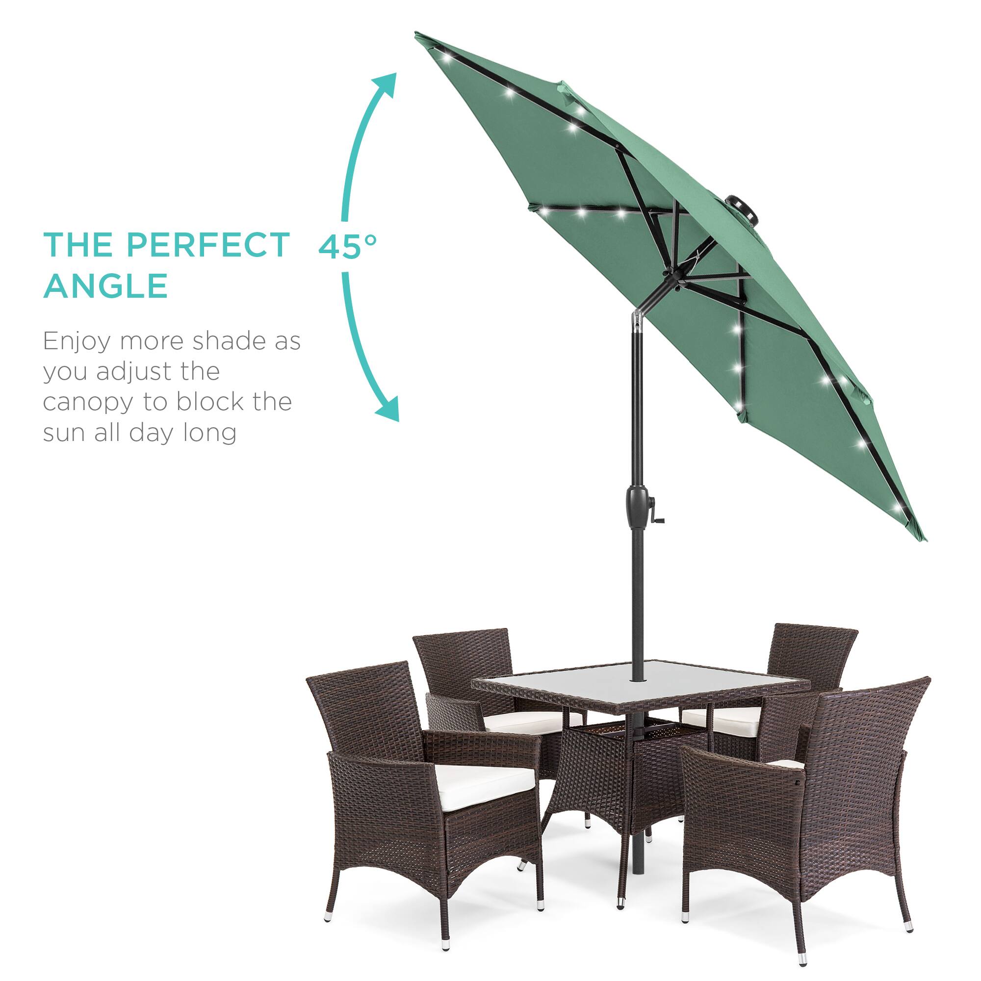 THE PERFECT 45° ANGLE

Enjoy more shade as you adjust the canopy to block the sun all day long