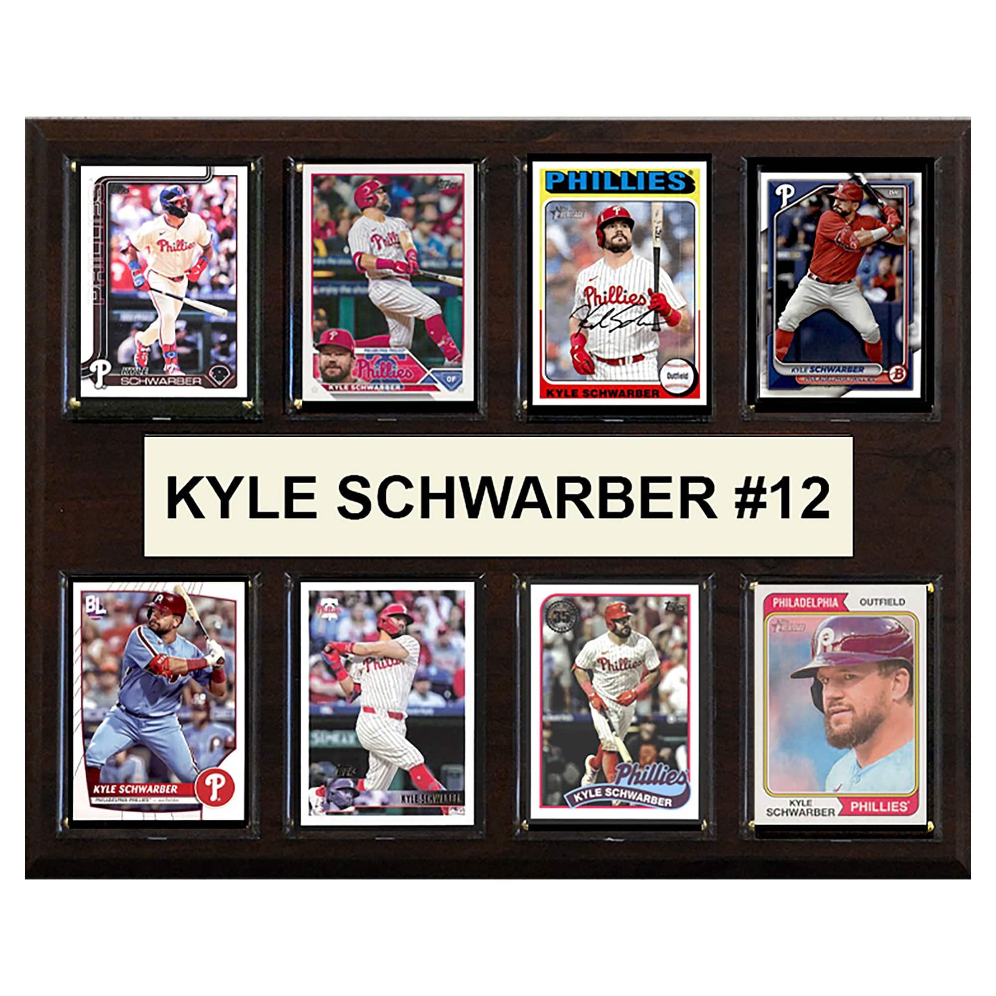 "C&I Collectibles - Kyle Schwarber 12"" x 15"" Trading Card Plaque - Multicolor" price history on PriceWatchPro