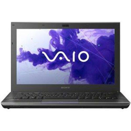 Front Standard. Sony - 13.3" VAIO Notebook - 4 GB Memory - 500 GB Hard Drive - Jet Black.