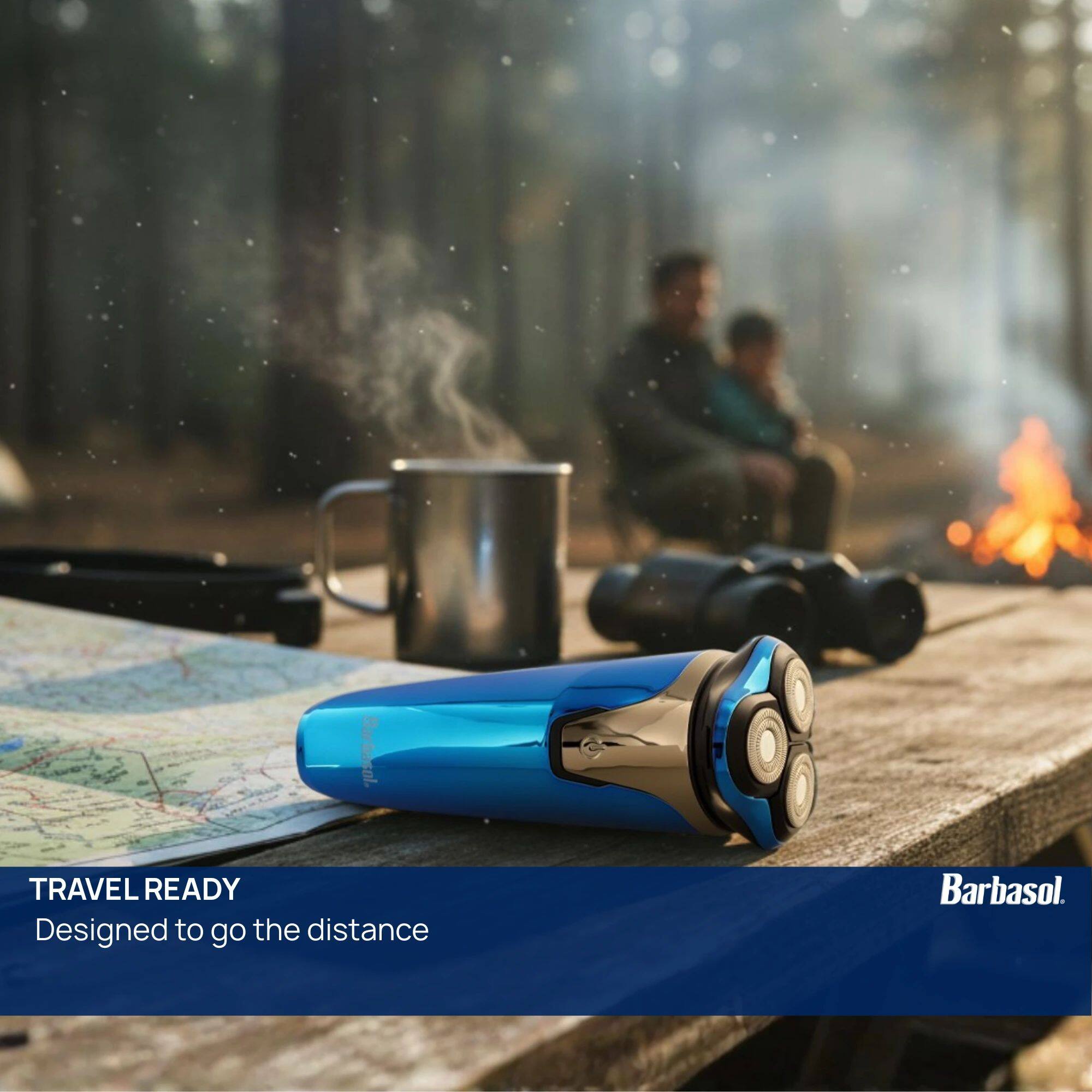 Barbasol. TRAVEL READY Designed to go the distance