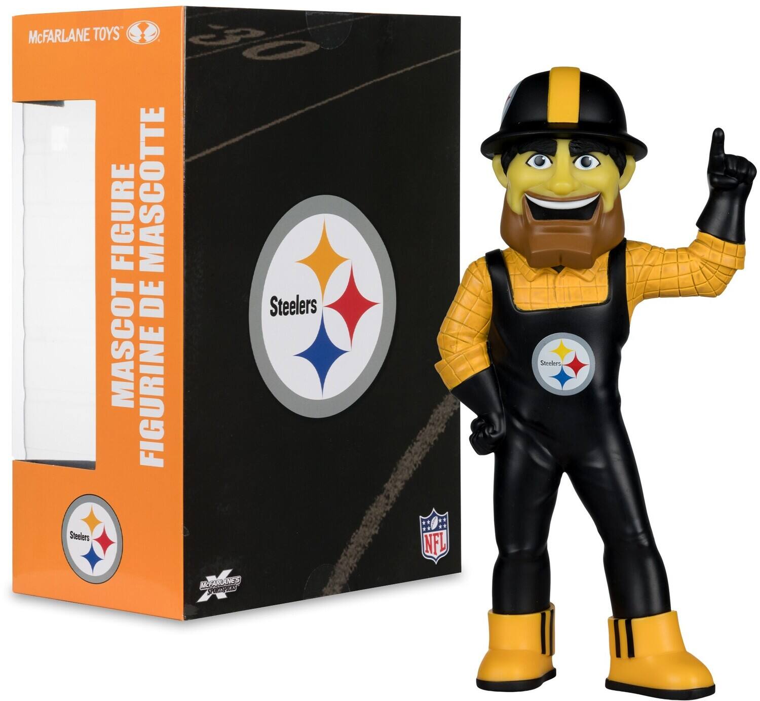 McFarlane SportsPicks - NFL - Steely McBeam (Pittsburgh Steelers) 8" Posed Figure - COLLECTIBLES