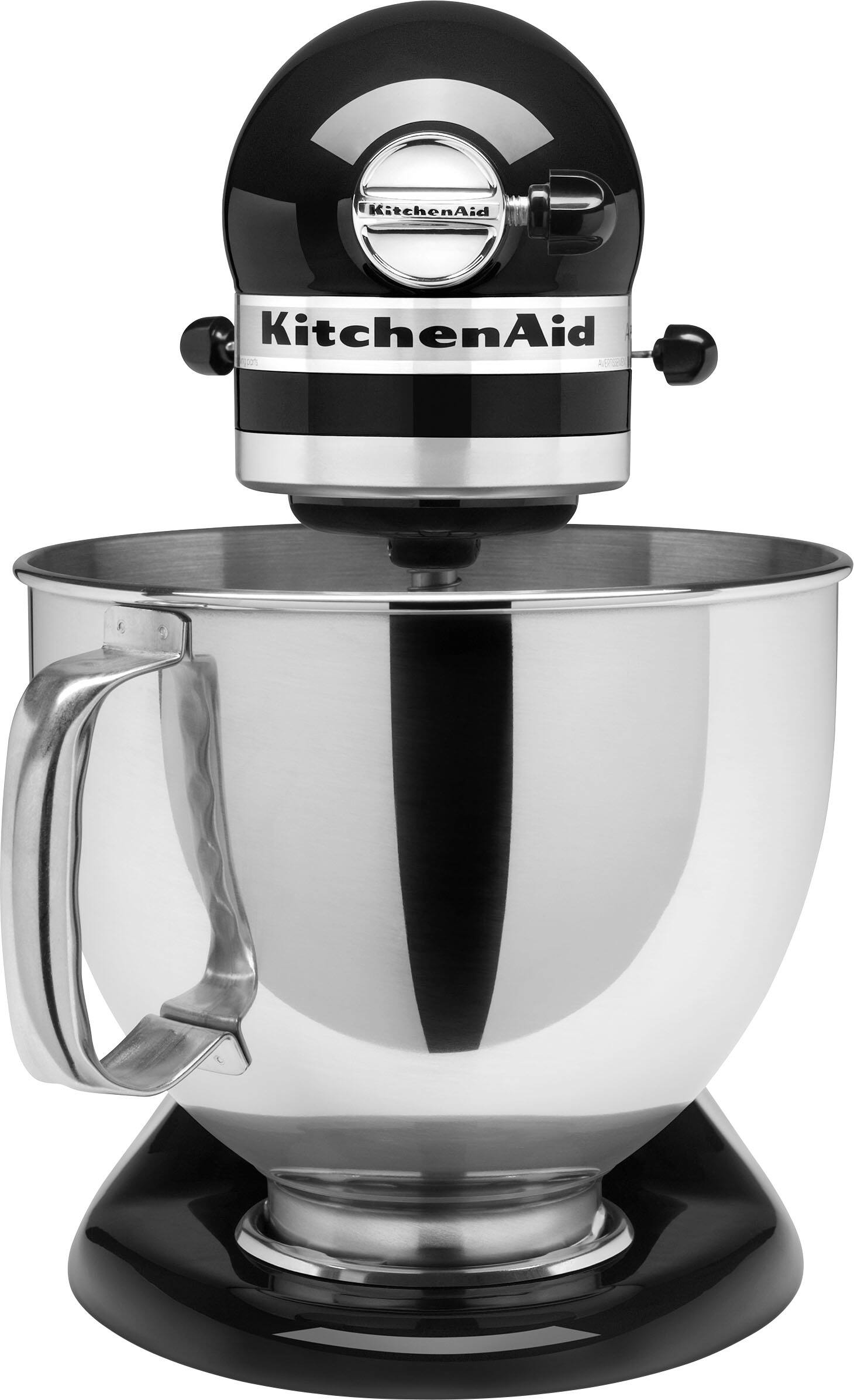 Angle. KitchenAid - KitchenAid Artisan Series 5 Quart Tilt-Head Stand Mixer - KSM150PSOB.