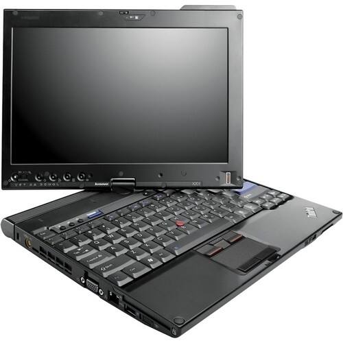 Front Standard. Lenovo - ThinkPad 12.1" Tablet PC - Wi-Fi - Intel Core i7 i7-640LM 2.13 GHz - LED Backlight - Black.